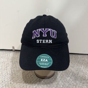 Legacy NYU Stern New York University Business School Embroidered Black Cap Hat